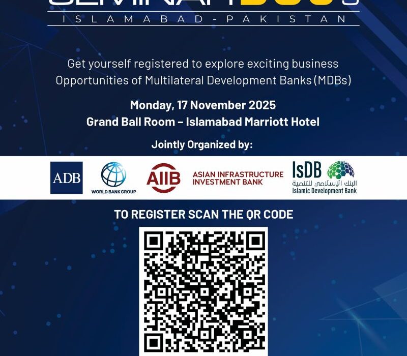 ADB Pakistan Resident Mission and CDRC hosting the Business Opportunities Forum 2025