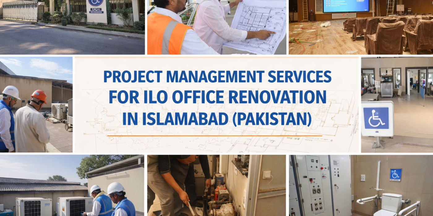 Project Management Services for ILO Office Renovation in design and site validation visuals